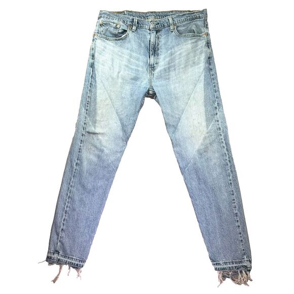 Levis Hi-Ball Jeans‎ 38x29 Distressed Light Wash Grunge Skate Moto Color Block - Picture 1 of 16